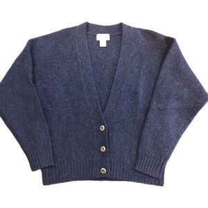 Vintage Christopher & Banks Wool Sweater Cardigan Women's Small Preppy Academia